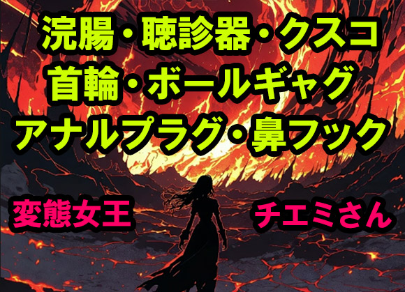 ガチ変態・・・｢浣腸・聴診器・クスコ・首輪・ボールギャグ・アナルプラグ・鼻フック｣何でも有りの推し体験談